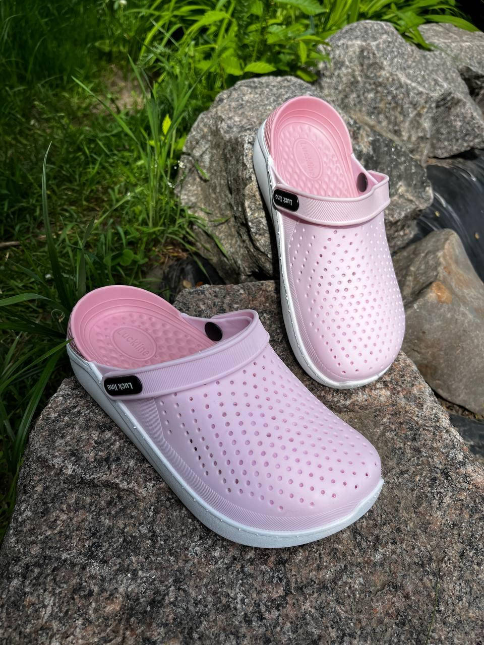 

Кроксы Crocs сабо женские розовые силиконовые 36