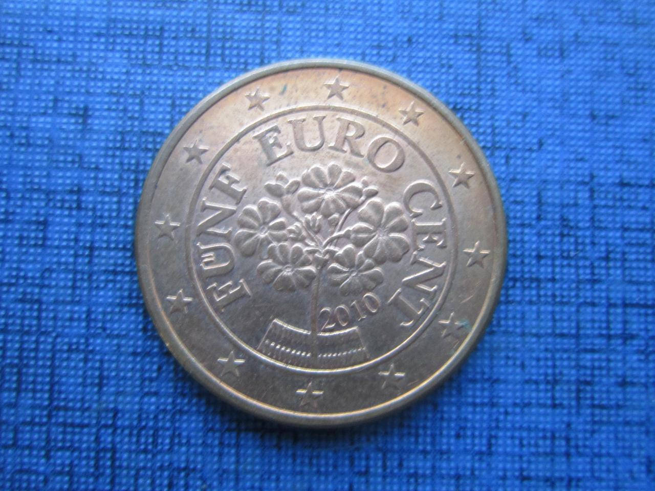 

Монета 5 евроцентов Австрия 2010