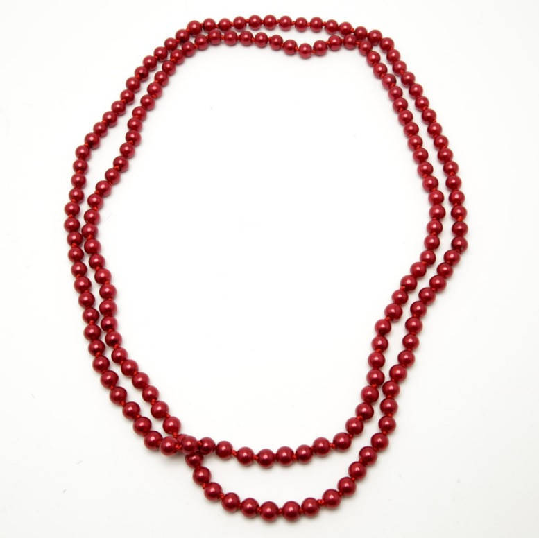 

Бусы жемчужные (длинные) Красные