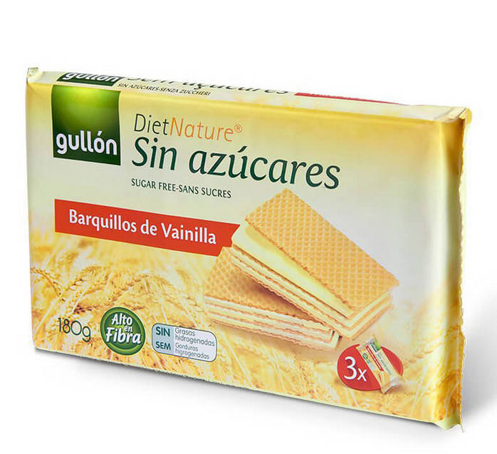 

Вафли без сахара ванильные Diet Nature Gullon 180г