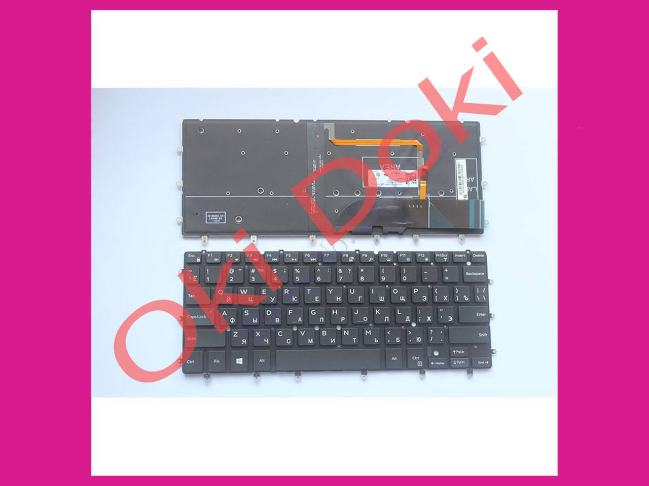 

Клавиатура Dell Inspiron Dell XPS 13 9343 9350 15 7547 7548 7000 7347 7348 7347 7352 7353 7359 RU Black без рамки с подсветкой, Черный