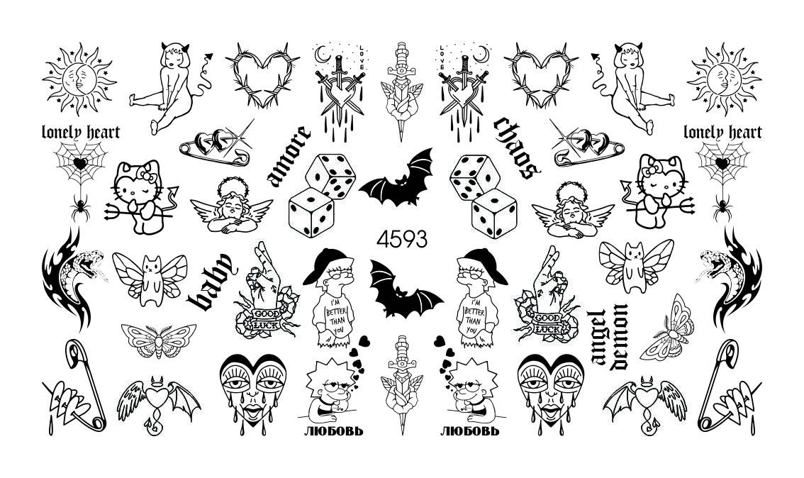 

Водный Слайдер дизайн фото дизайн плоский для ногтей с яркой печатью, Разные цвета