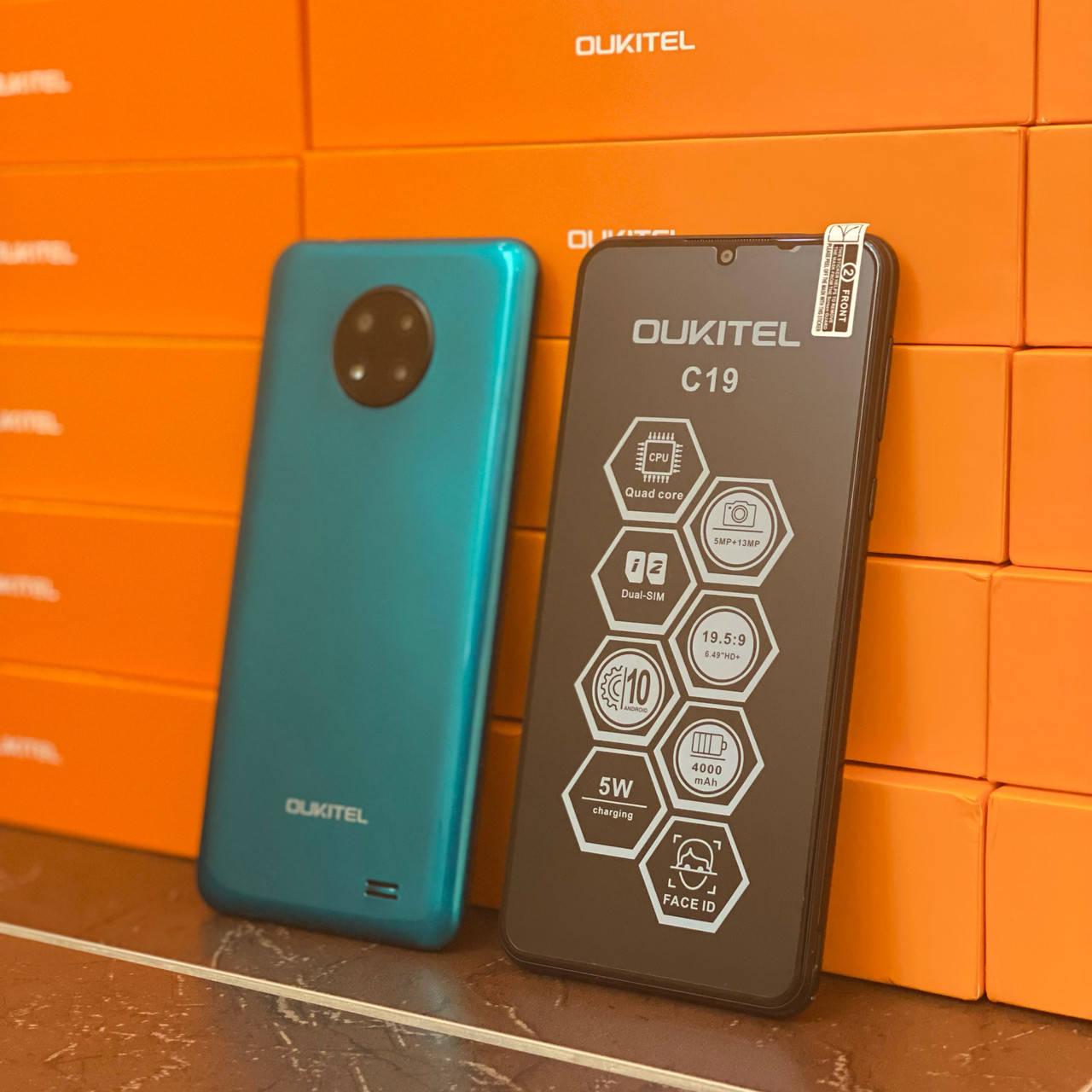 

Смартфон Oukitel C19 Green 2/16Gb 4G 4000mAh Android 10, Зелёный