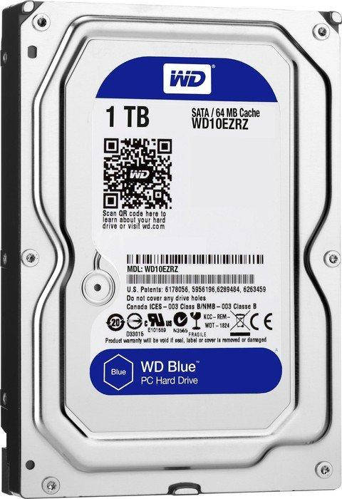 

Накопитель HDD SATA 1.0TB WD Blue 5400rpm 64MB (WD10EZRZ)