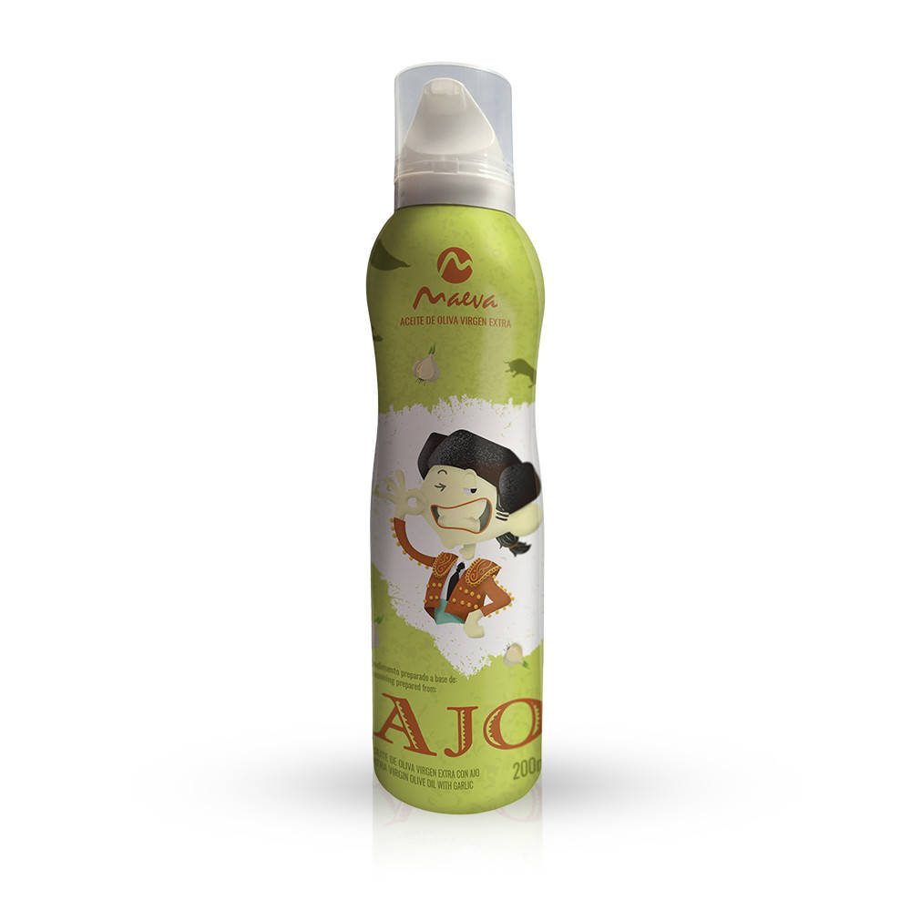

Масло оливковое в спрее Чесночный Maeva Aceite de Olive Virgen Extra AJO Испания 200мл