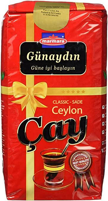 

Чай черный цейлонский крупнолистовой Gunaydin Cay Ceylon 800 г (рассыпной)