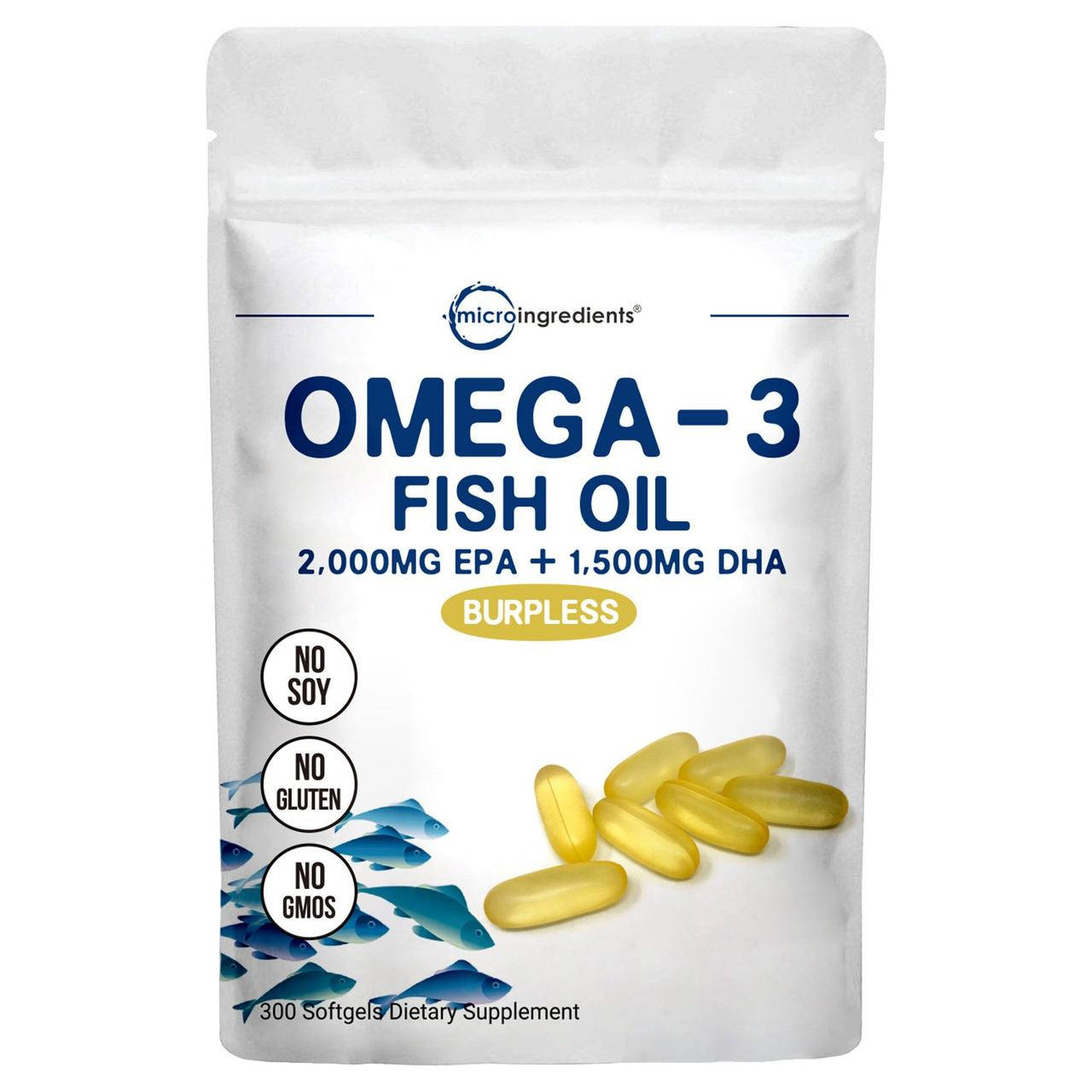 

OMEGA-3 FISH OIL, 300 SOFTGELS Омега-3, 300 желатиновых капсул