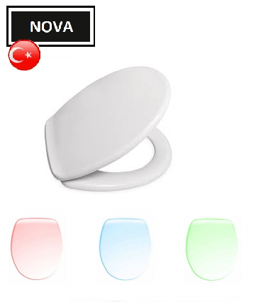 

Сиденье для унитаза Nova King (белое) арт.2020, Белый