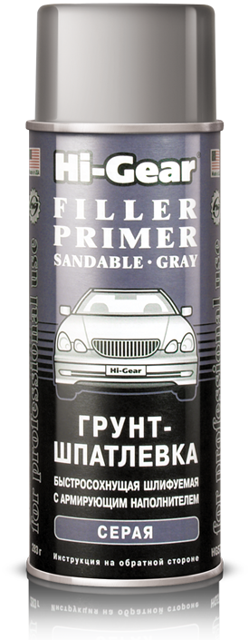 

Грунт-шпатлевка Hi-Gear Filler Primer с армирующим наполнителем HG5732 (аэрозоль) 283 г, Серый