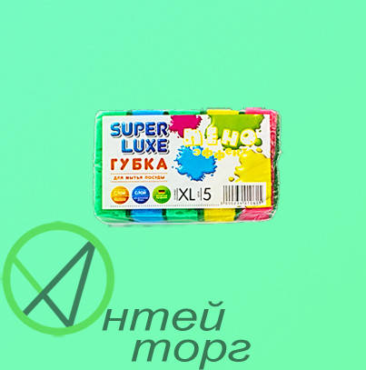 

Губка пориста для миття посуду "SUPER LUXE" 5шт