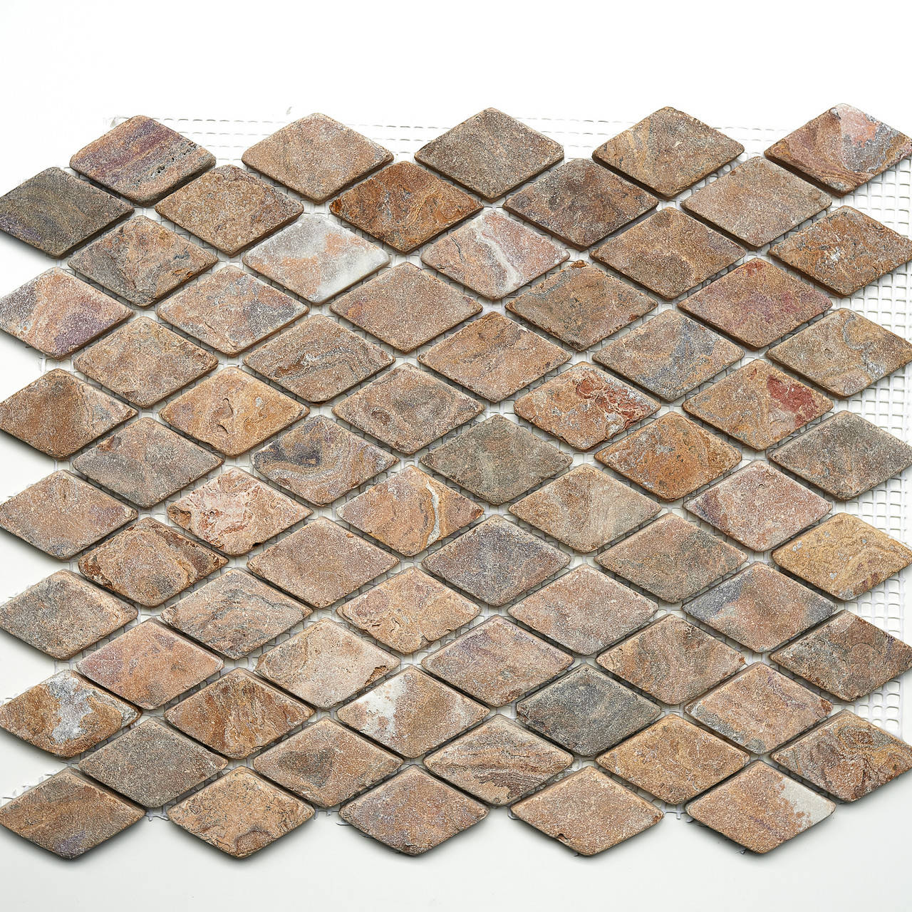 

Мозаика из натурального камня Amera Mosaic - Harliquin Brown 36.5x29.5, Коричневый