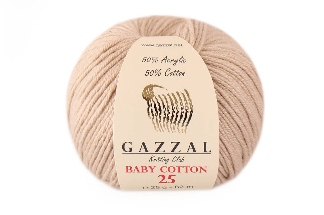 

Gazzal Baby Cotton-25, Кофейная пенка №3446, Коричневый