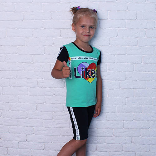 

Костюм летний для девочки"Likee 2 "