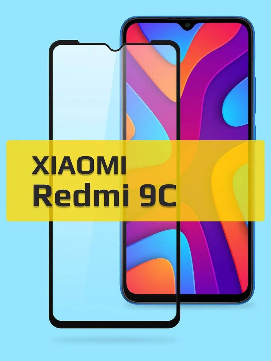

Защитное стекло на Xiaomi Redmi 9C / стекло защитное на редми 9ц / полноэкранное защитное стекло, Черный