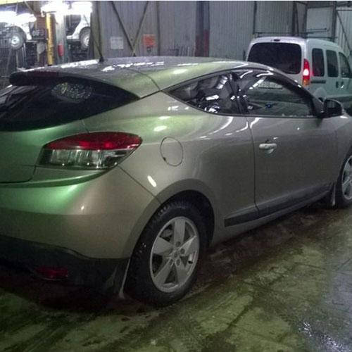 

Дефлекторы окон ветровики Рено Меган 3 Renault Megane III 08-15 КТ (Накладные)