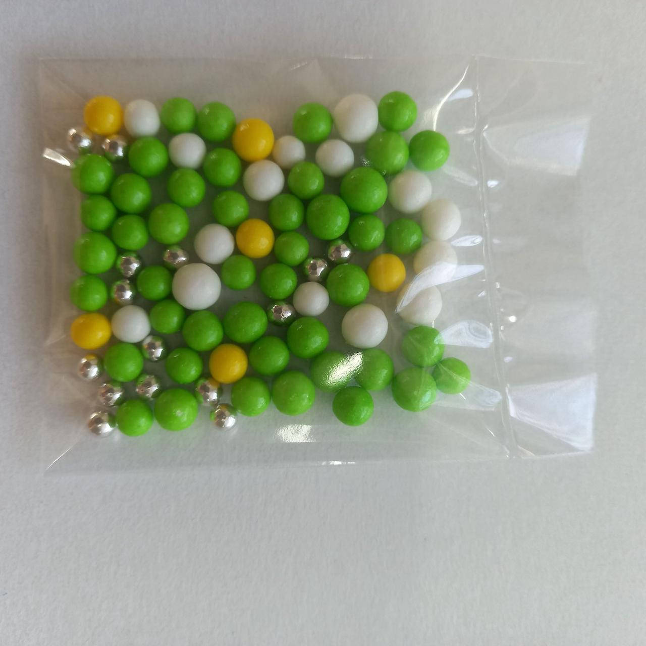 

Посыпка 10 г зеленая, разноцветная, Зелёный