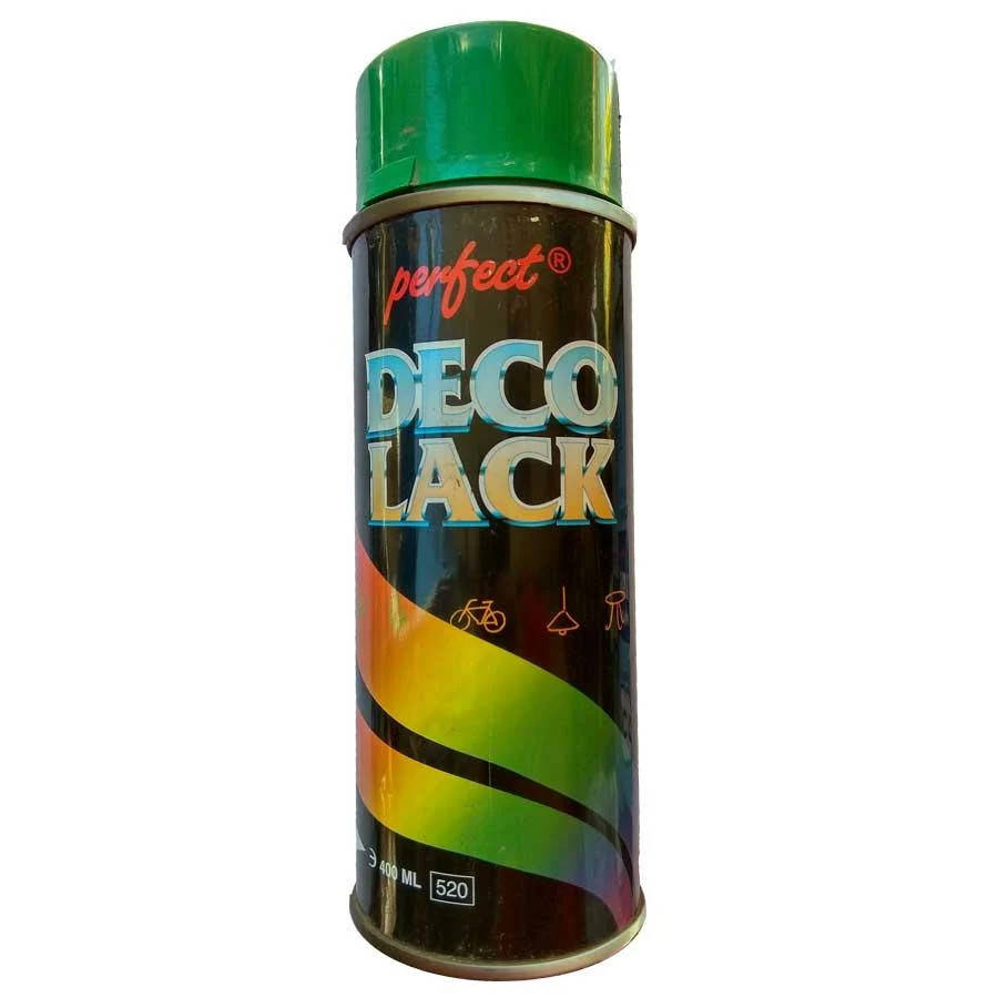 

Алкидная аерозольная краска Perfect (DecoLack), Зеленый (RAL6029) 400ml, Зелёный
