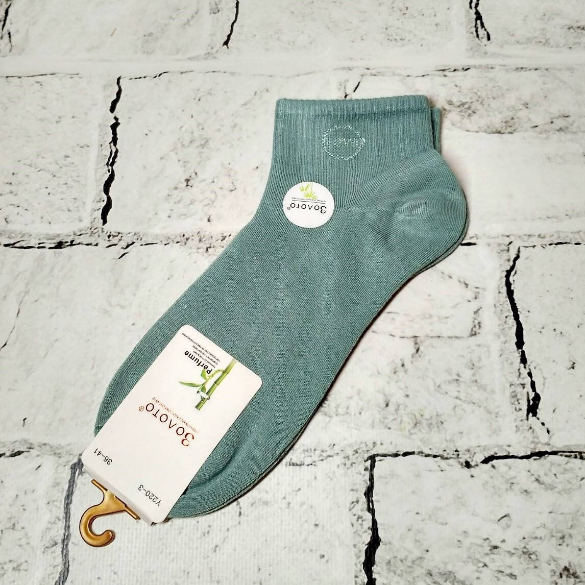 

Носки женские короткие, зеленые, 36-41 р, Зелёный
