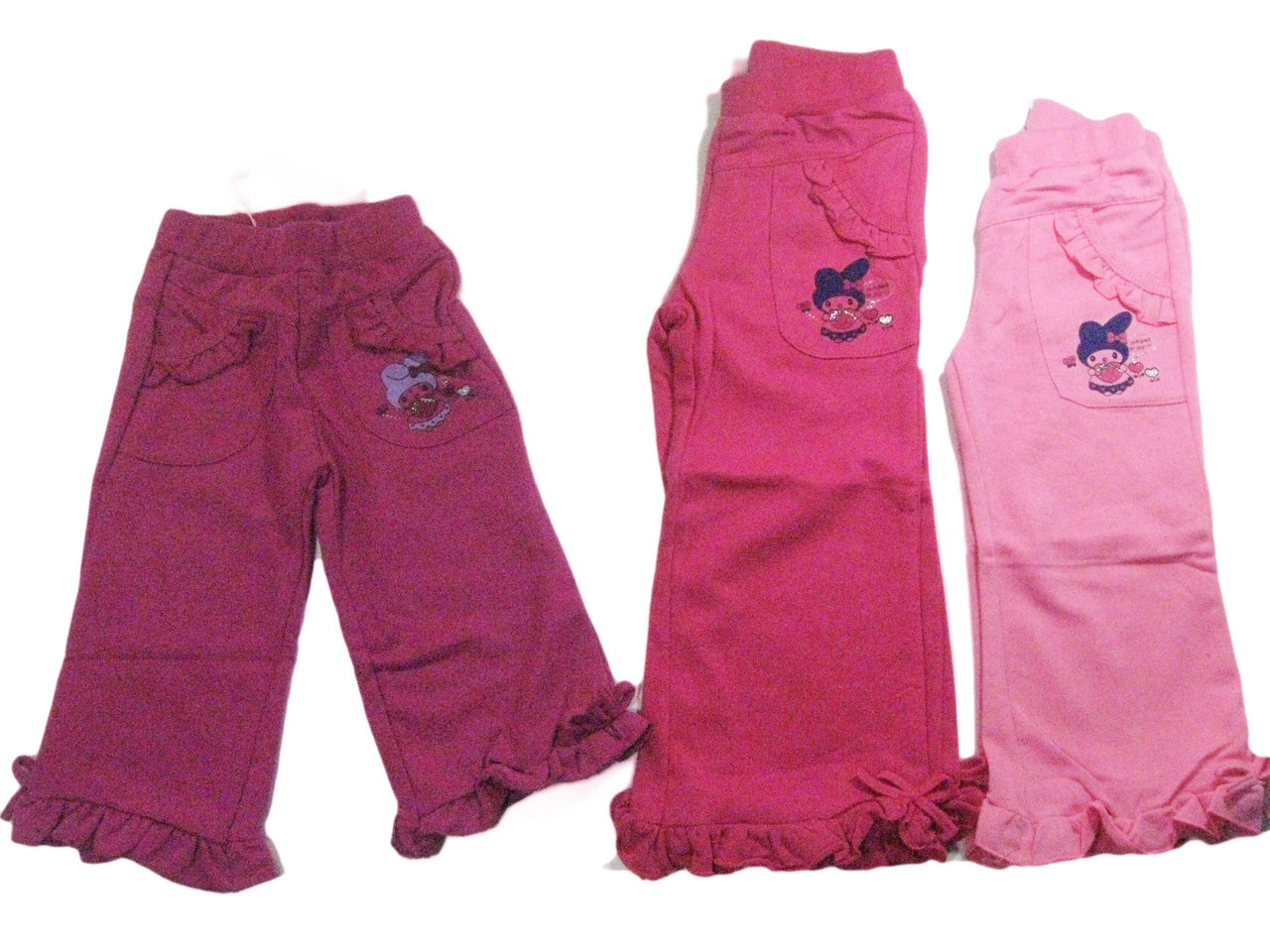 Трикотажні брюки для дівчаток, розміри 6/9,12,12,18,24 міс., арт. G-2254