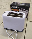 Новий надійний тостер Mesko MS3213 із Європи з гарантією, фото 6