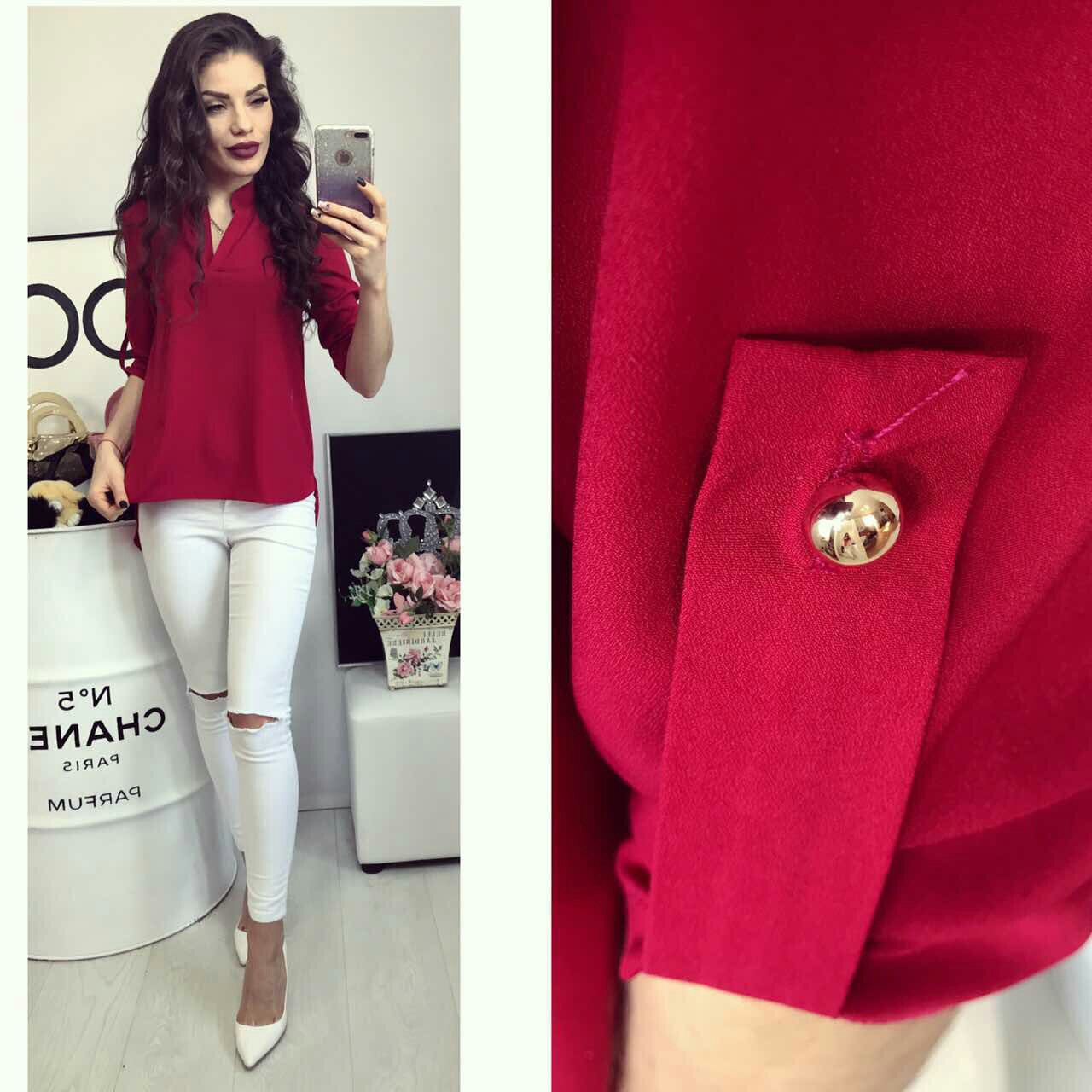 Блузка жіноча, модель 749, марсала, фото 1