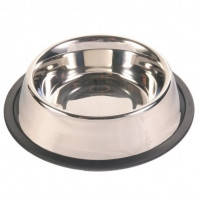 Тrixie Stainless Steel Bowl миска стальная на резинке 0,45л