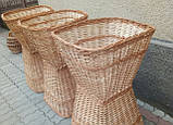 Багетниця плетена з лози. Кошик торговий для батонів, французької булочки або супутнього товару, фото 3