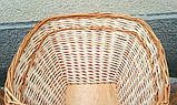 Багетниця плетена з лози. Кошик торговий для батонів, французької булочки або супутнього товару, фото 4