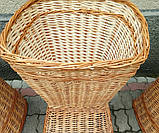 Багетниця плетена з лози. Кошик торговий для батонів, французької булочки або супутнього товару, фото 5