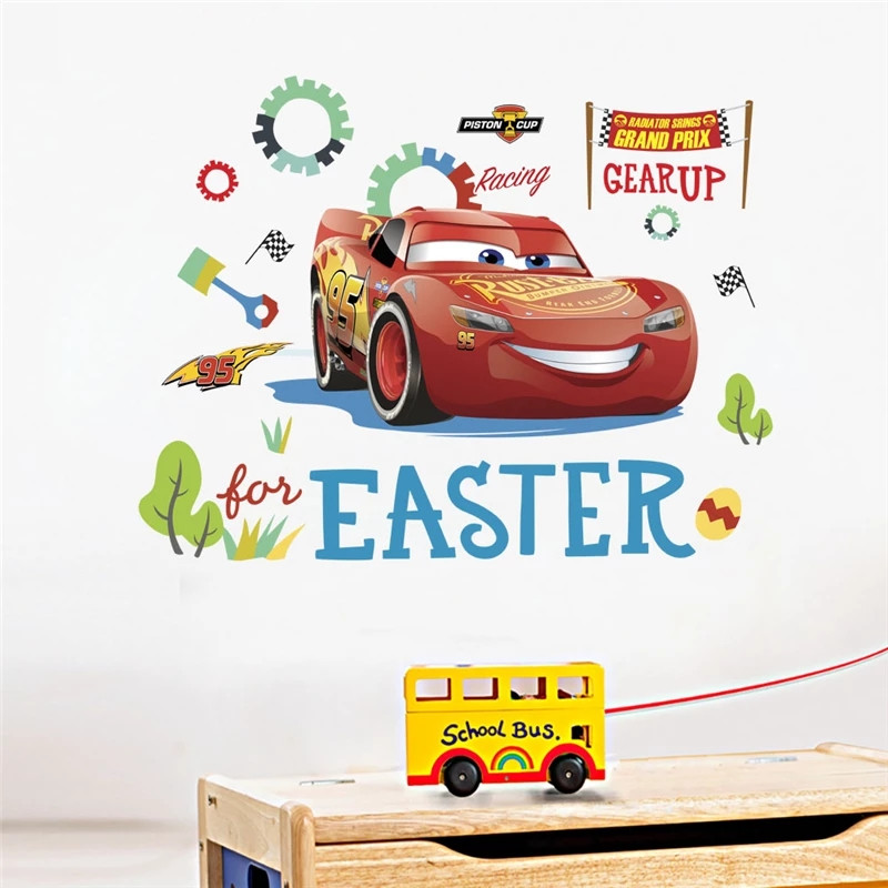Вінілові наклейки мультфільму Тачки Cars (лист 25 х 70 см) Б277-1