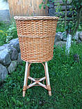 Кошик плетена багетниця на підставці для магазинів, супермаркетів, фото 2