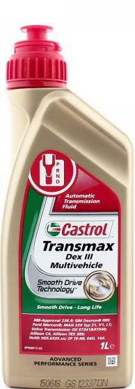 Трансмісійна олива Castrol Transmax Dexron III Multivehicle (Каністра 1л)