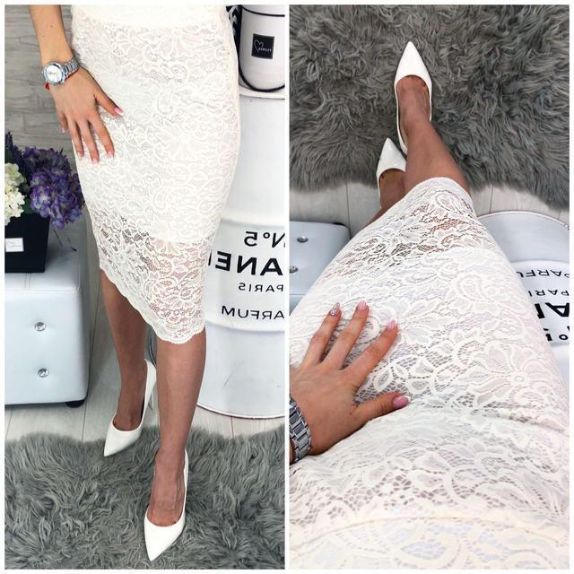 Спідниця мереживна арт. 814 гіпюр біла