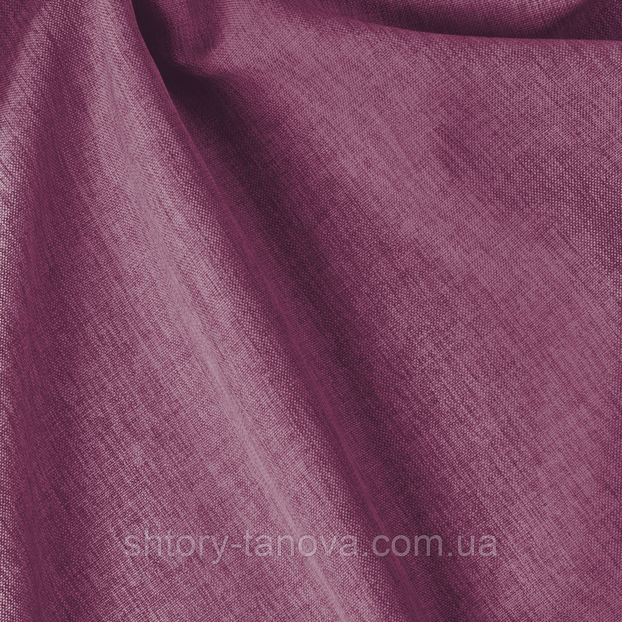Однотонна рогожка для штор фіолетового кольору, фото 1