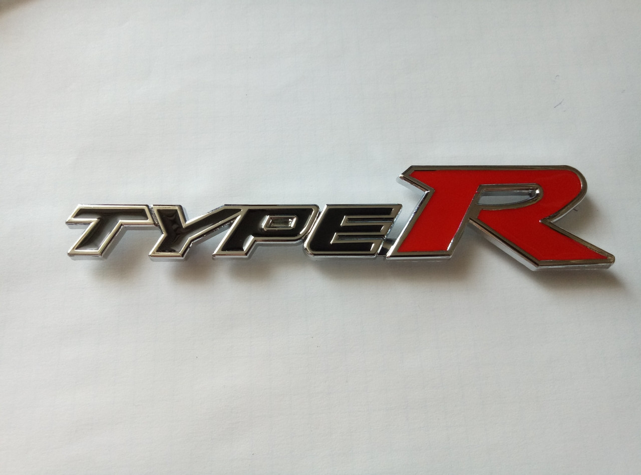 Шильдик напис Type R на кришку багажника