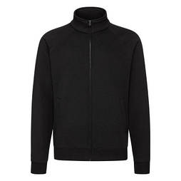 Чоловіча преміум кофта на замку Premium sweat jacket, бавовна S, 36 Чорний