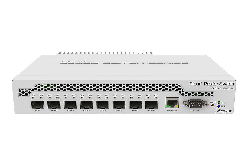 Комутатор керований Mikrotik CRS309-1G-8S+IN