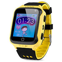 Детские умные смарт часы с GPS трекером Smart Baby Watch Q528 Yellow