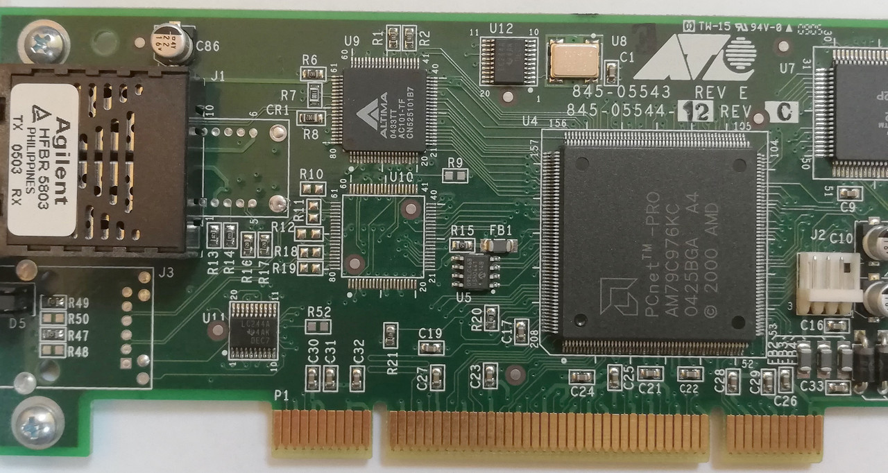 Оптическая сетевая карта PCI Allied Telesis 100 Мбит/с 2xSC (AT-2701FX ...