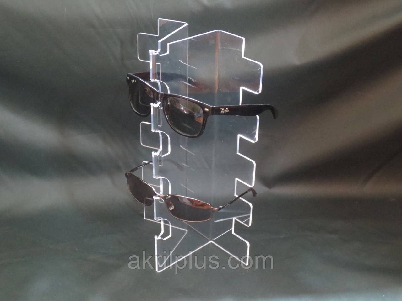 Підставка прозора з оргскла для окулярів на 5 пар, фото 1