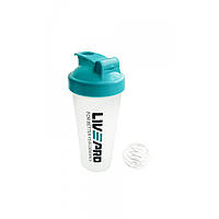 Шейкер спортивный LivePro Shake Bottle 600 мл (LP8147) White/Blue