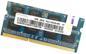 Оперативная память для ноутбука Ramaxel SODIMM DDR3 4Gb 1333MHz 10600s CL9 (100280225) Б/У