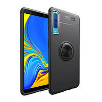 TPU чехол з кільцем Focus для Samsung Galaxy A7 2018 A750 (3 Кольори)