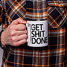 Чашка подарункова з прикольною написом "Get Shit Done", 330 мл, керамічна, фото 2