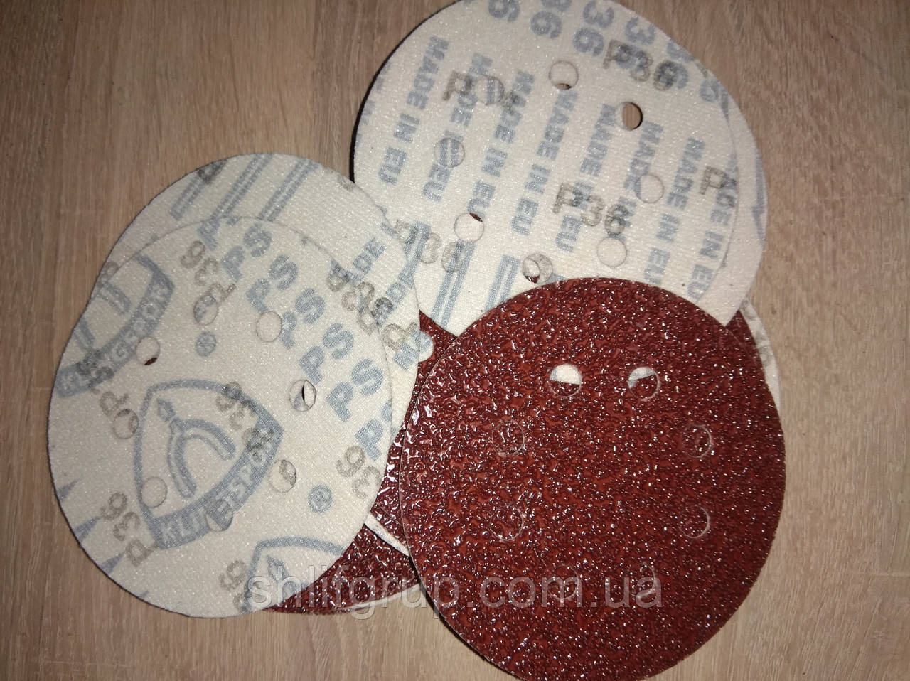 Наждачний липучка Р36 з отворами Клінгспор липучка