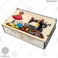 Дерев'яний органайзер під вишивку бісером 001