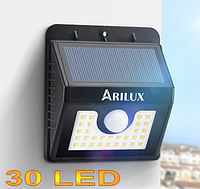 Светодиодный светильник на солнечной батарее с датчиком движения ARILUX 30 Led AL-SL04 3 режима работы