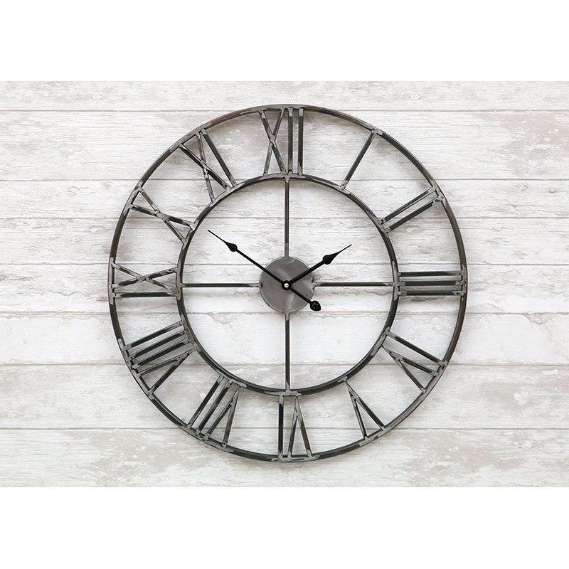 Годинник настінний металевий у стилі лофт — Milano Grey 60 cm