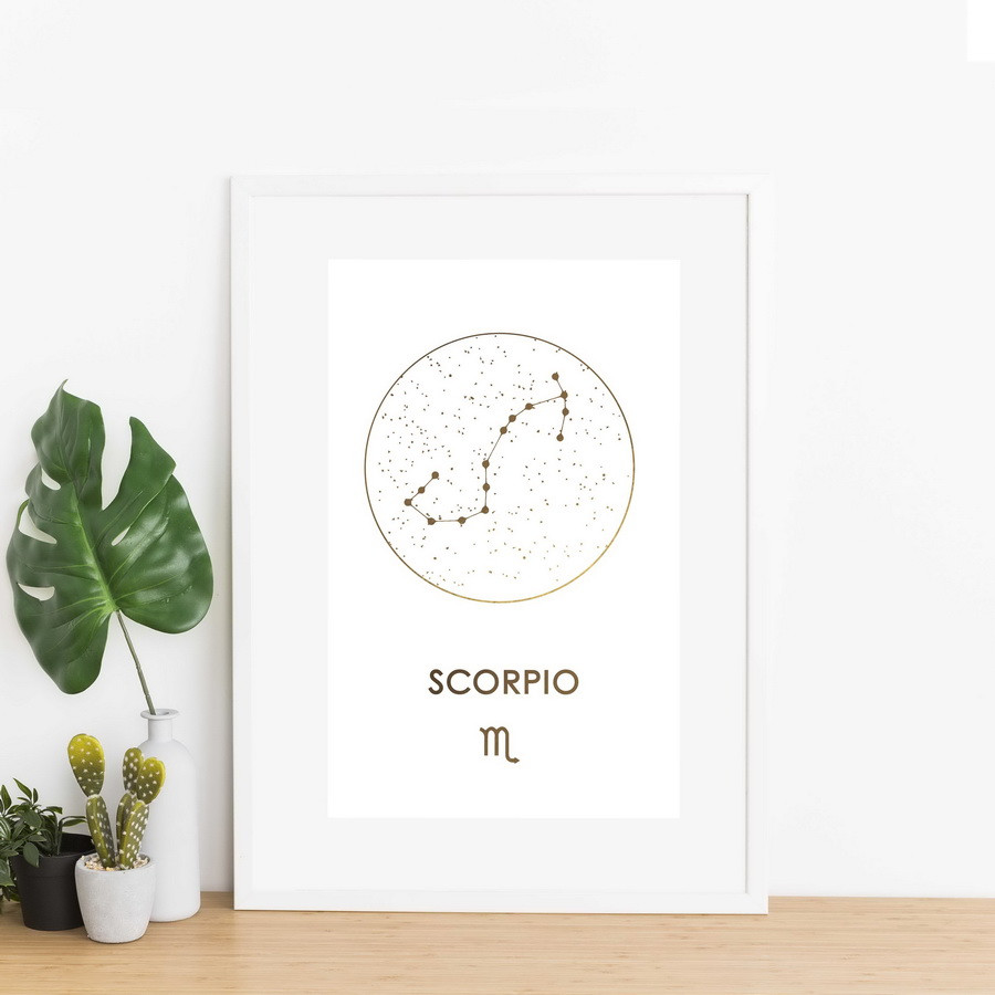 Постер "Зодіаку: Скорпіон" фольгований А3