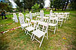 Складаний білий стілець з дерева Арт.771б, фото 2